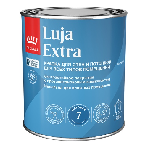 Tikkivala  Luja 7 EXTRA матовая краска для влажных помещений