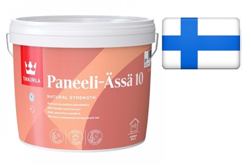 Tikkurila Paneeli Assa 10 / Тиккурила Панели Ясся 10 лак для стен акриловый матовый