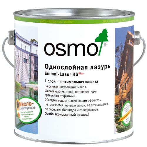 Osmo Einmal-lasur HS однослойная лазурь для древесины