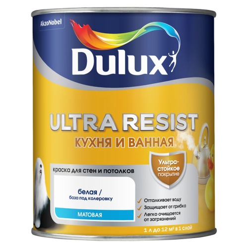Dulux Ultra Resist | Дюлакс Ультра Резист Кухня и Ванная матовая