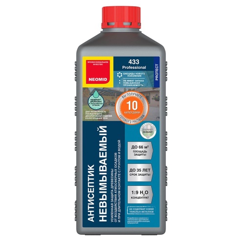 Neomid 433 Super ECO / Неомид Супер Эко антисептик концентрат 1:9 невымываемый усиленный