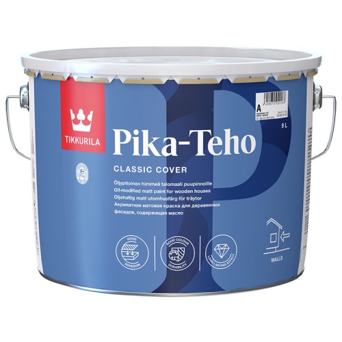 Tikkurila Pika Teho / Тиккурила Пика Техо водорастворимая фасадная краска для дерева